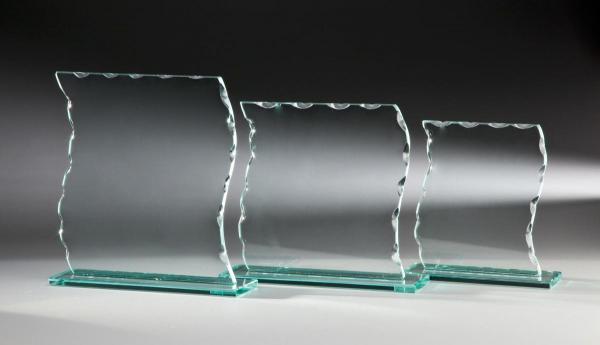 Glaspokal Wellenschliff Glaspokal Wellenschliff