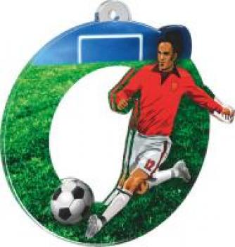 Acrylmedaille Fußball