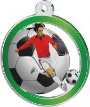 Acrylmedaille Fußball