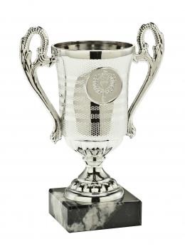 Minipokal mit Henkel Gold - Silber - Bronze