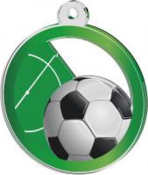 Acrylmedaille Fußball