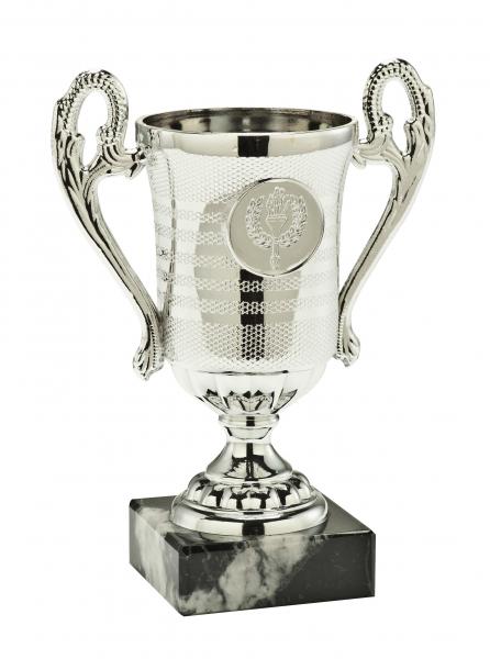 Minipokal mit Henkel Gold - Silber - Bronze