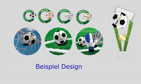Acrylpokal A. Designpauschale für Personalisierte Pokale