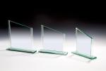 Glaspokal mit polierten Glasstangen